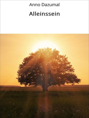 cover image of Alleinssein